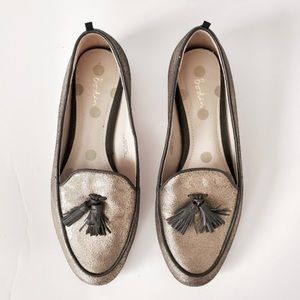 Boden Ines Loafers in Metallic, Size 8 (UK 38)
